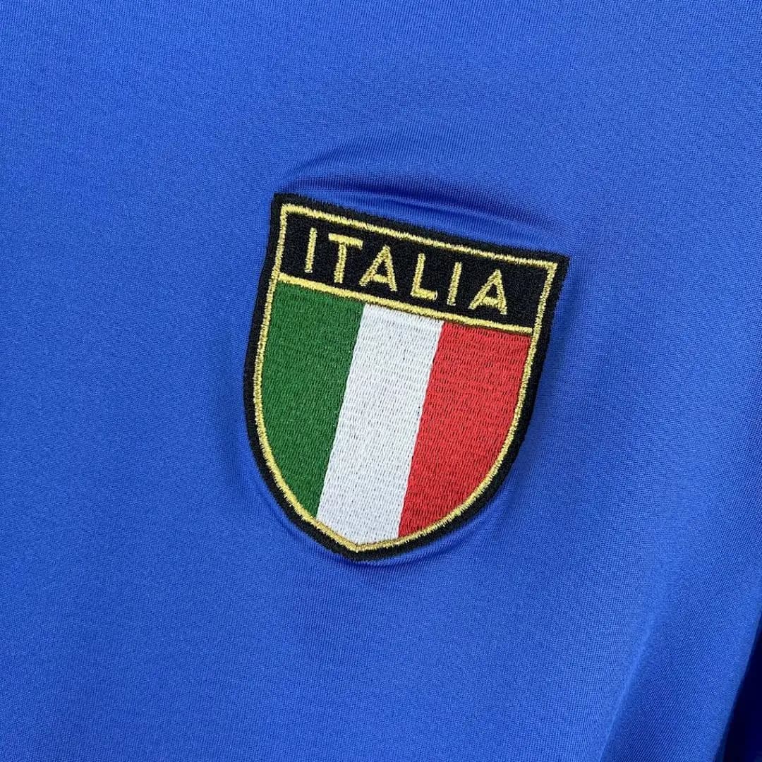Italie Maillot Domicile Manches Longues Retro 2000 miniature 2