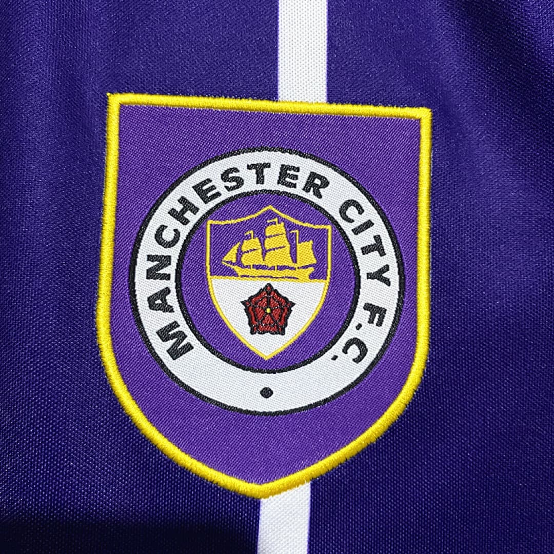 Manchester City Maillot Extérieur Retro 1993 miniature 7