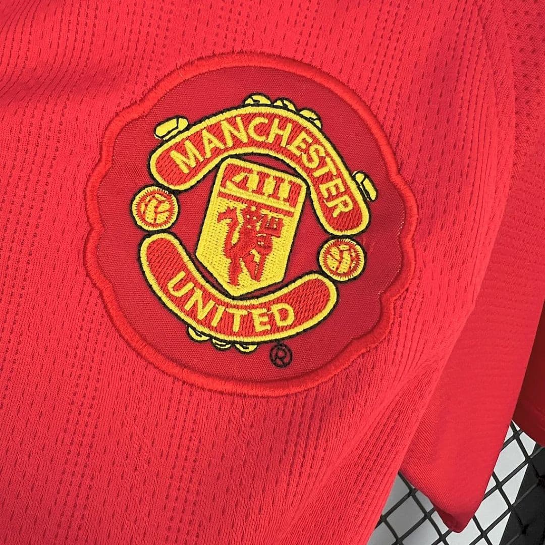 Manchester United Maillot Domicile Retro miniature 4