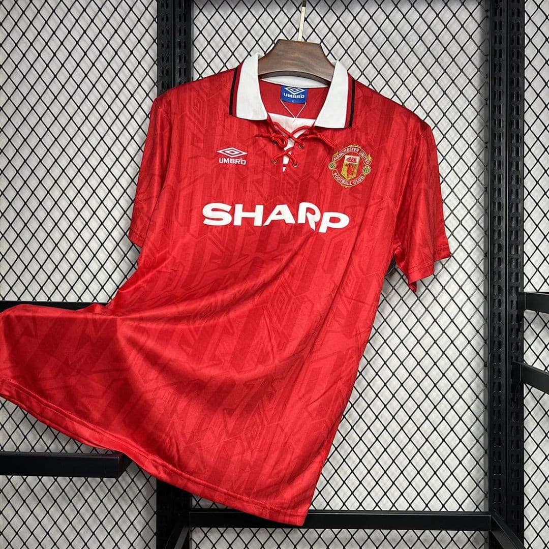 Manchester United Maillot Domicile Retro 1994 miniature 6
