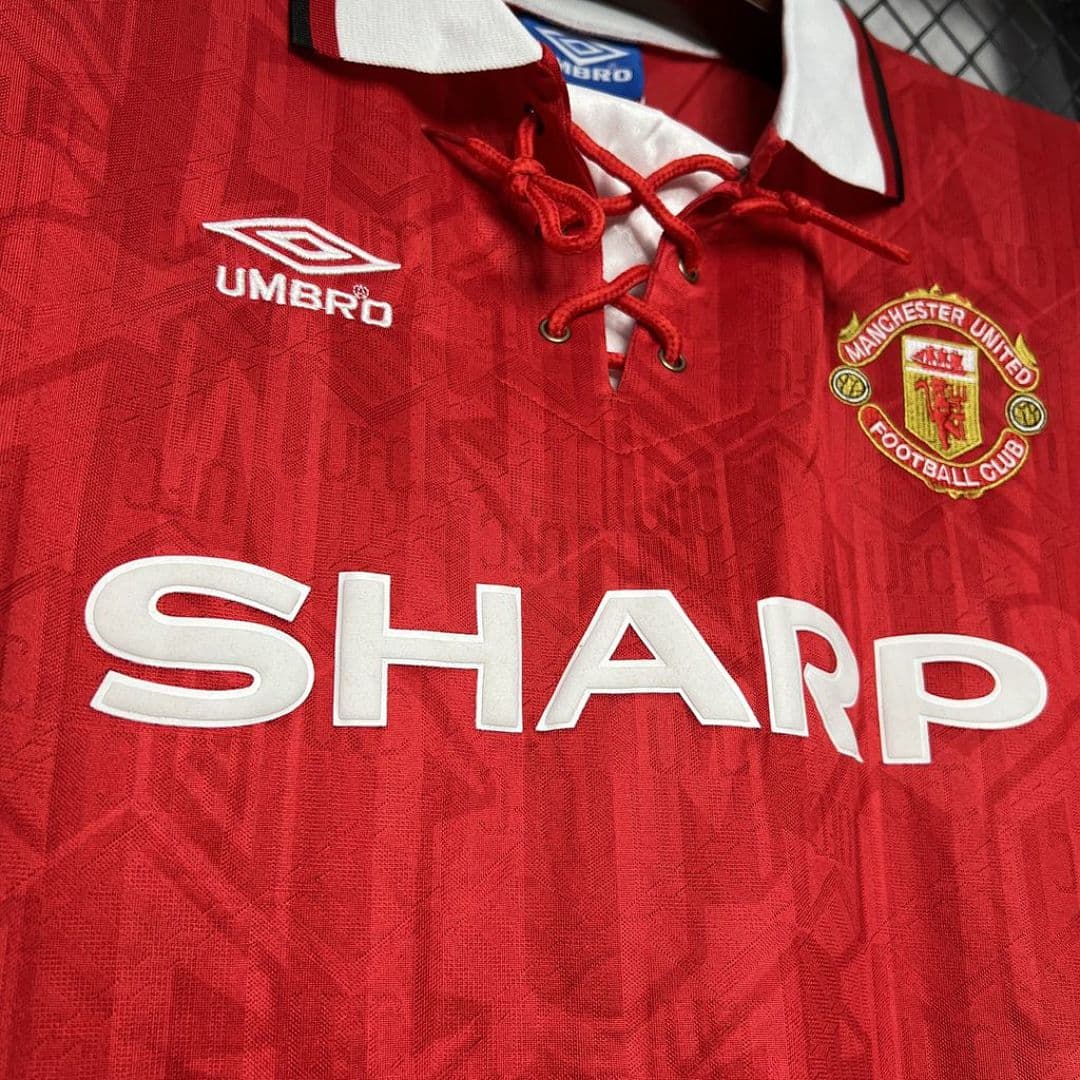 Manchester United Maillot Domicile Retro 1994 miniature 7