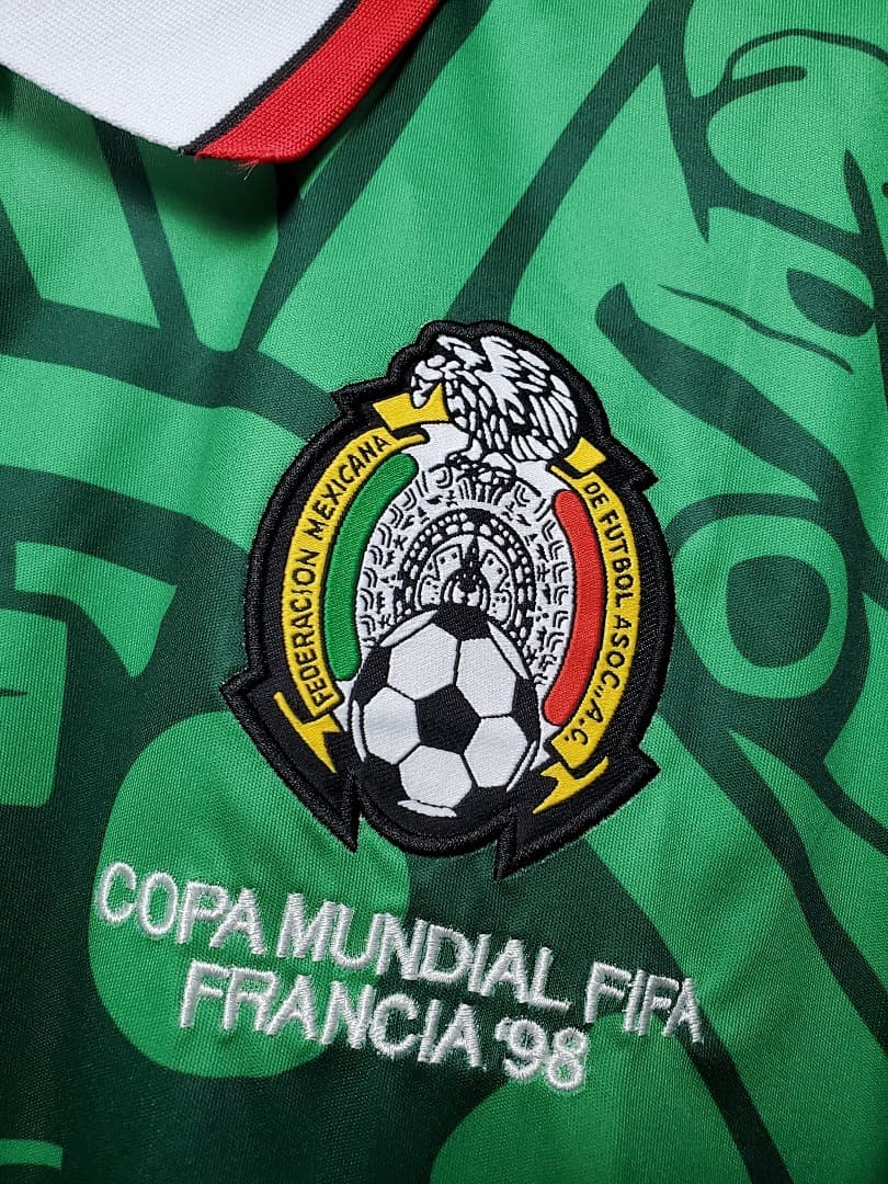 Mexique Maillot Domicile Retro 1998 miniature 6