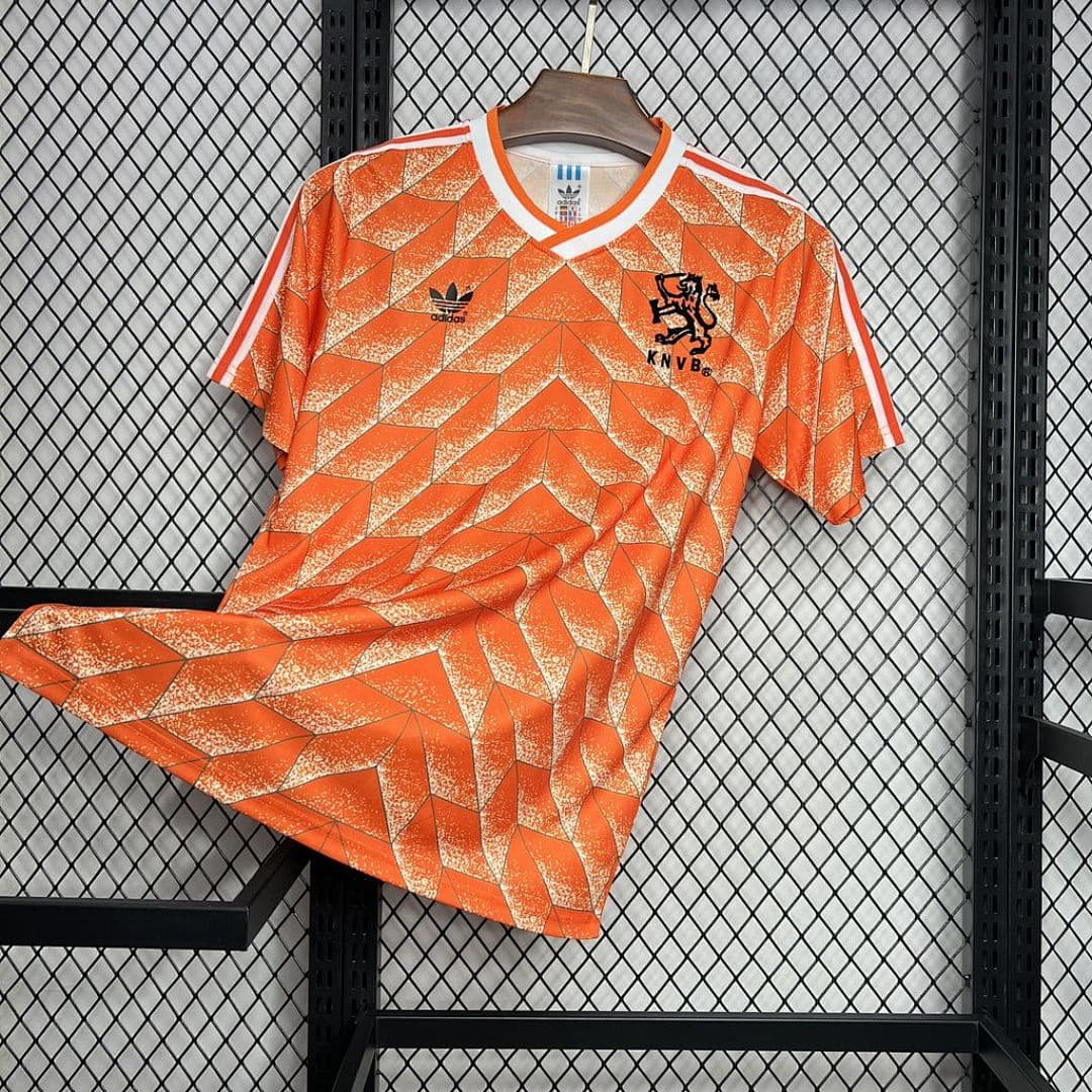 Pays-Bas Maillot Domicile Retro 1988 miniature 7