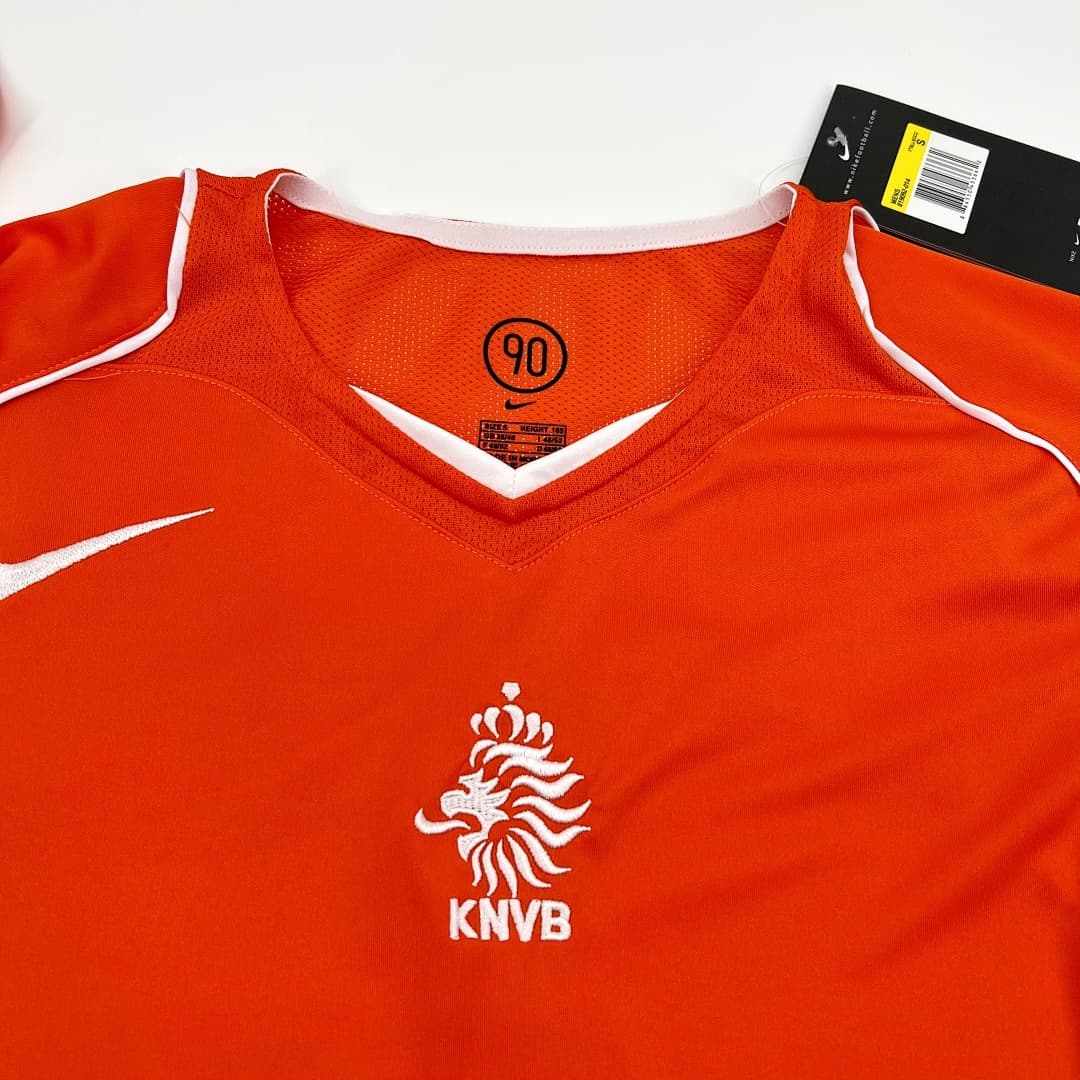 Pays-Bas Maillot Domicile Retro 2004 miniature 3