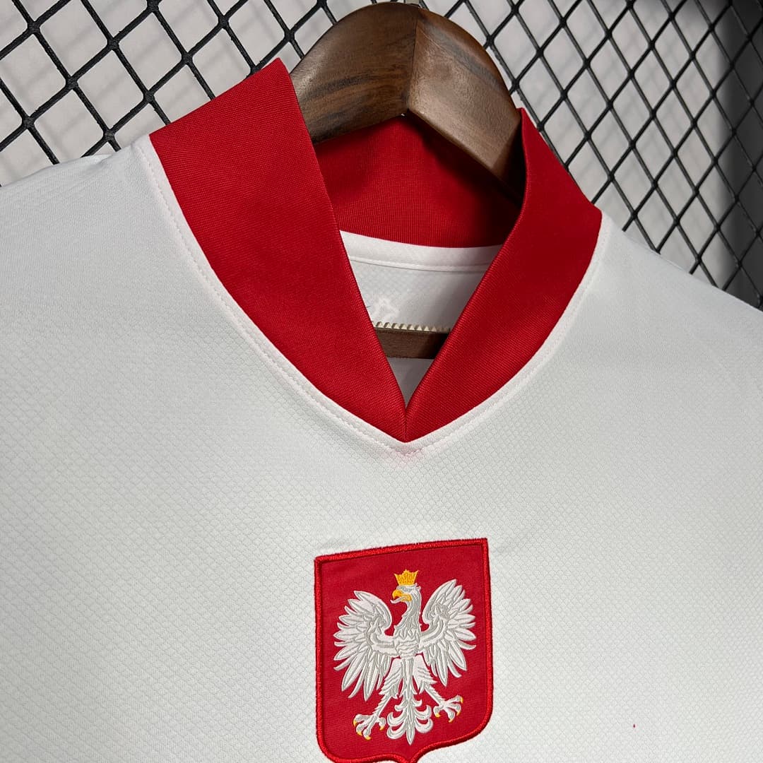 Poland 2024-2025 Euro Maillot Domicile miniature 3