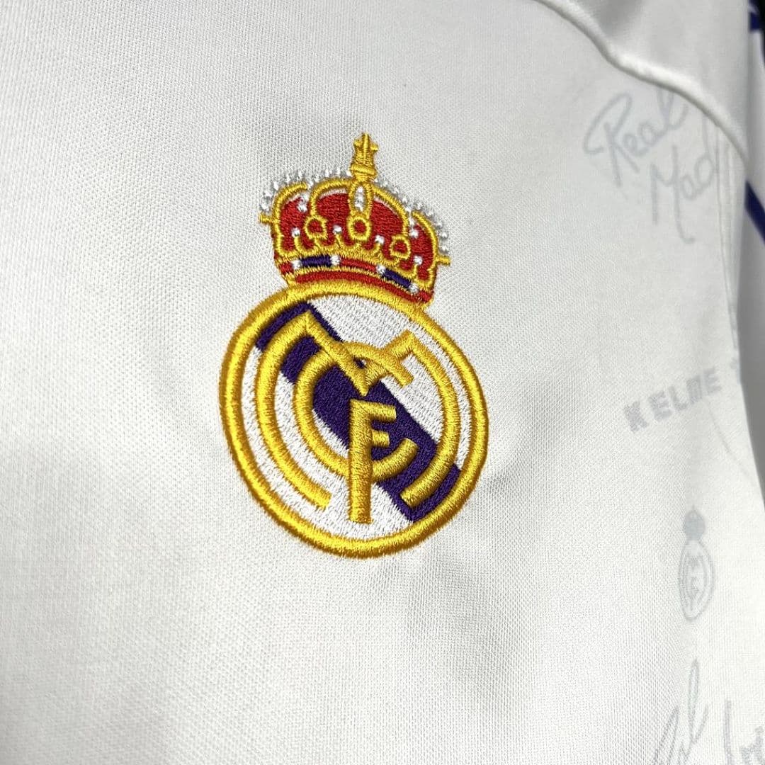 Real Madrid Maillot Domicile Manches Longues Retro miniature 5