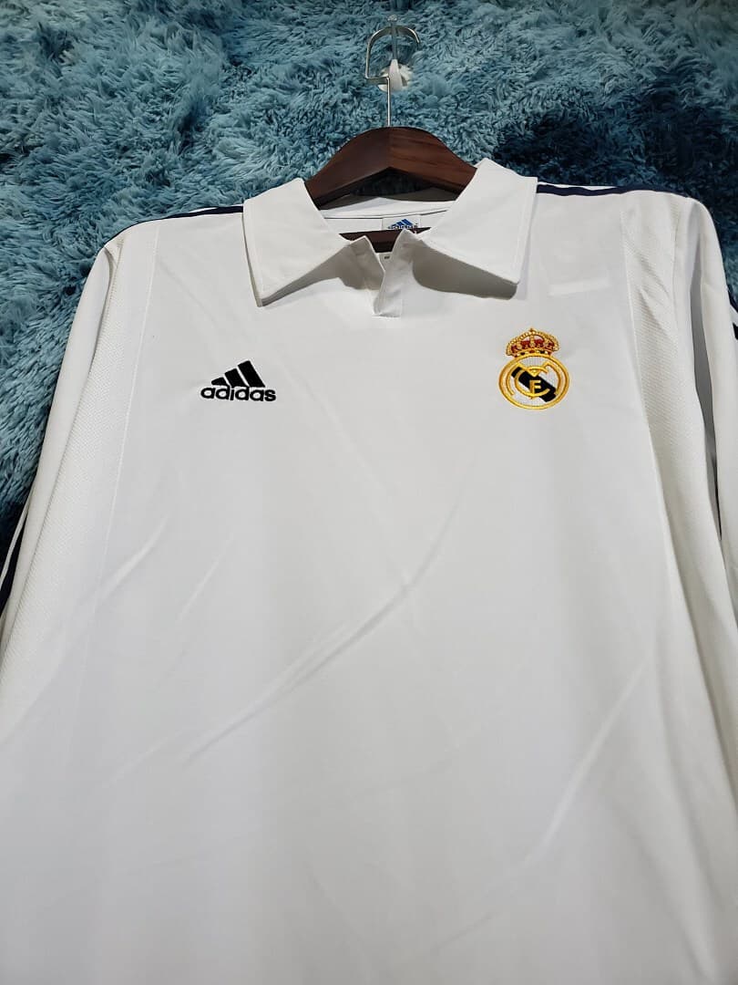 Real Madrid Maillot Domicile Retro 2002 miniature 3