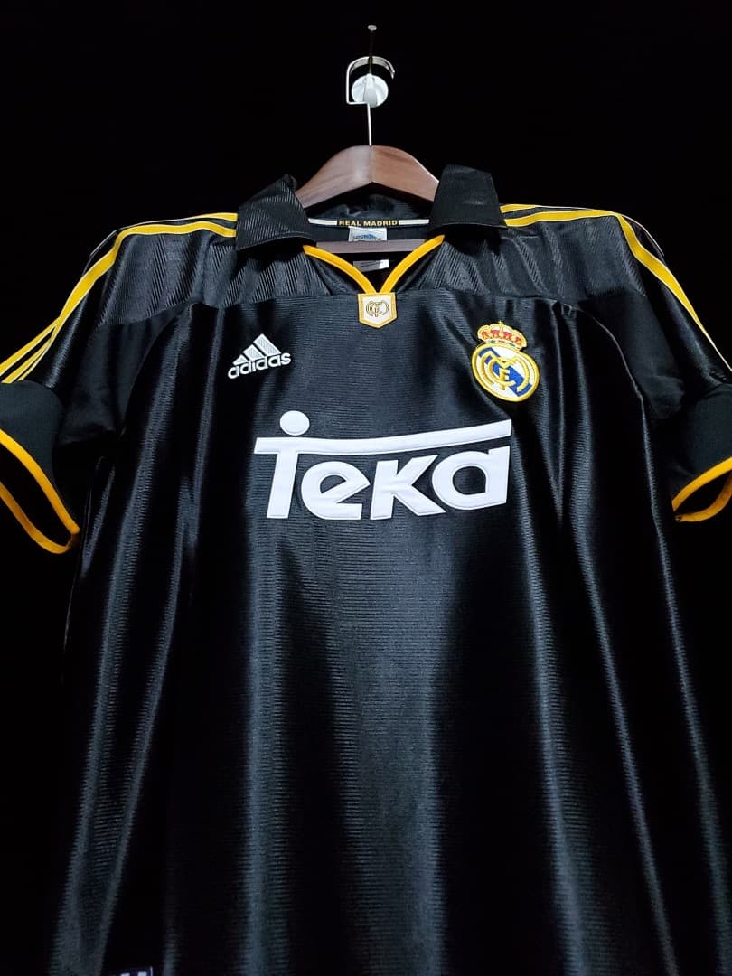 Real Madrid Maillot Extérieur Retro 1998-1999 miniature 5
