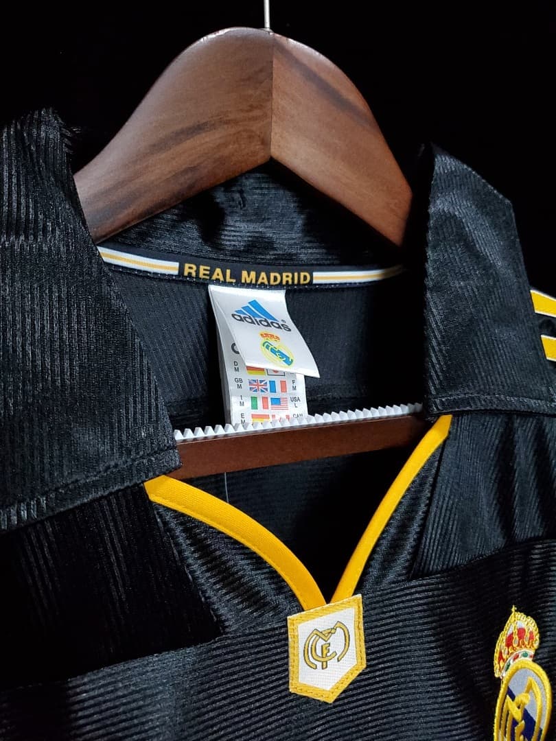 Real Madrid Maillot Extérieur Retro 1998-1999 miniature 11
