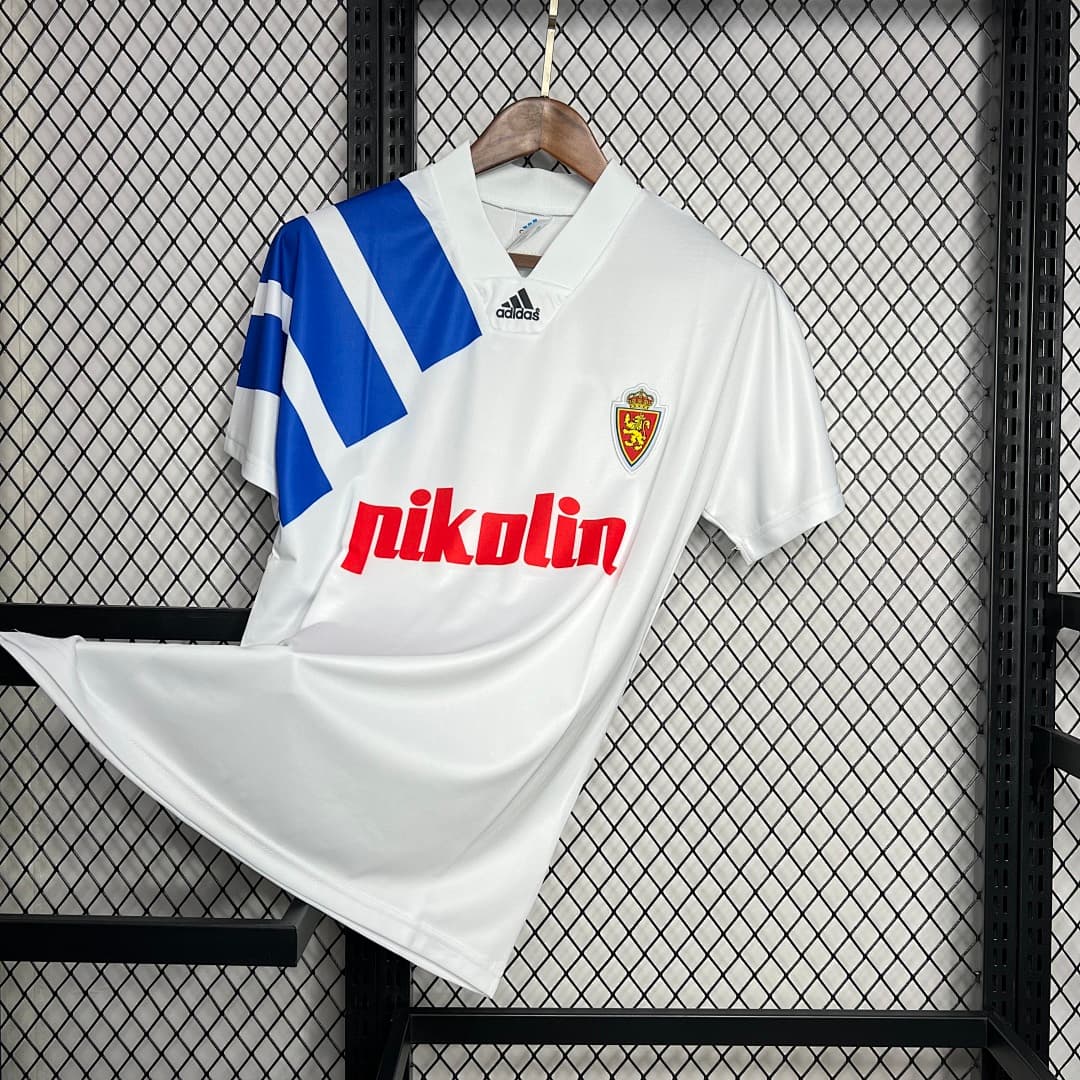 Real Zaragoza 199293 Maillot Domicile Retro miniature 5