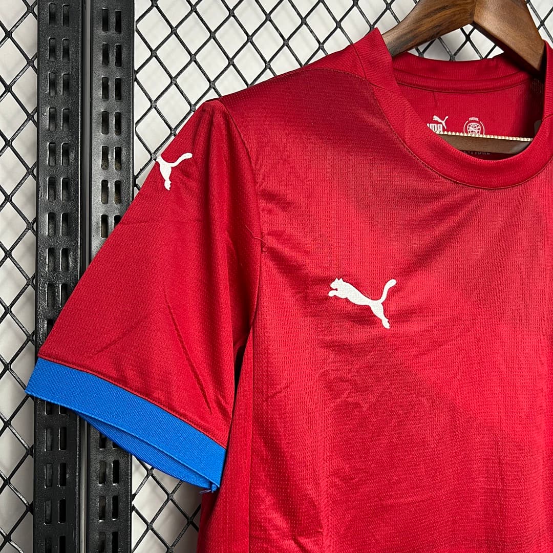 Serbia 2024-2025 Euro Maillot Domicile miniature 3