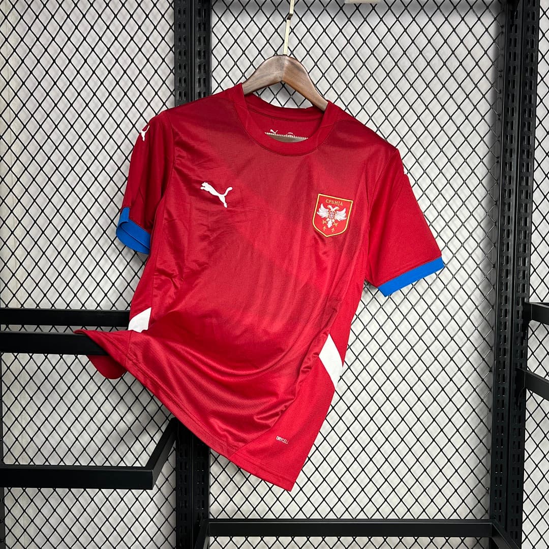 Serbia 2024-2025 Euro Maillot Domicile miniature 6