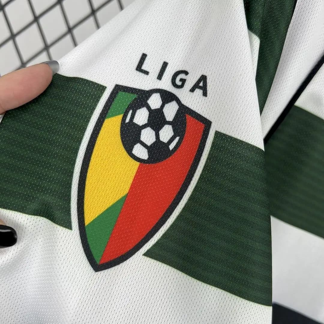 Sporting CP Maillot Domicile Manches Longues Retro miniature 2