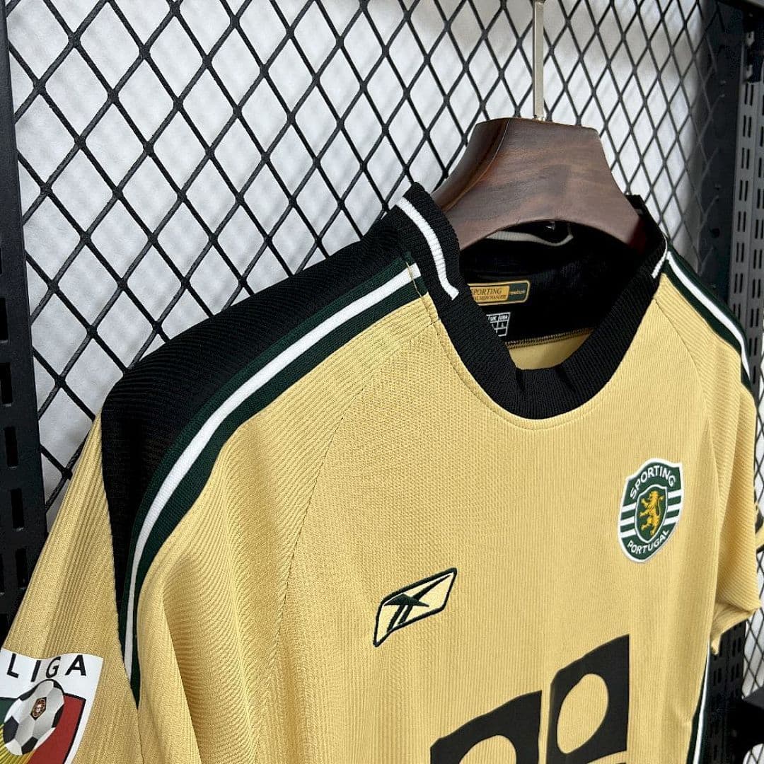 Sporting CP Maillot Extérieur Retro 2003-2004 miniature 9