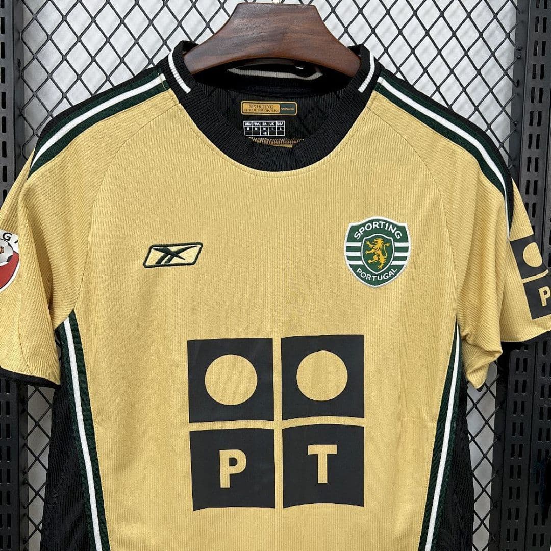 Sporting CP Maillot Extérieur Retro 2003-2004 miniature 13