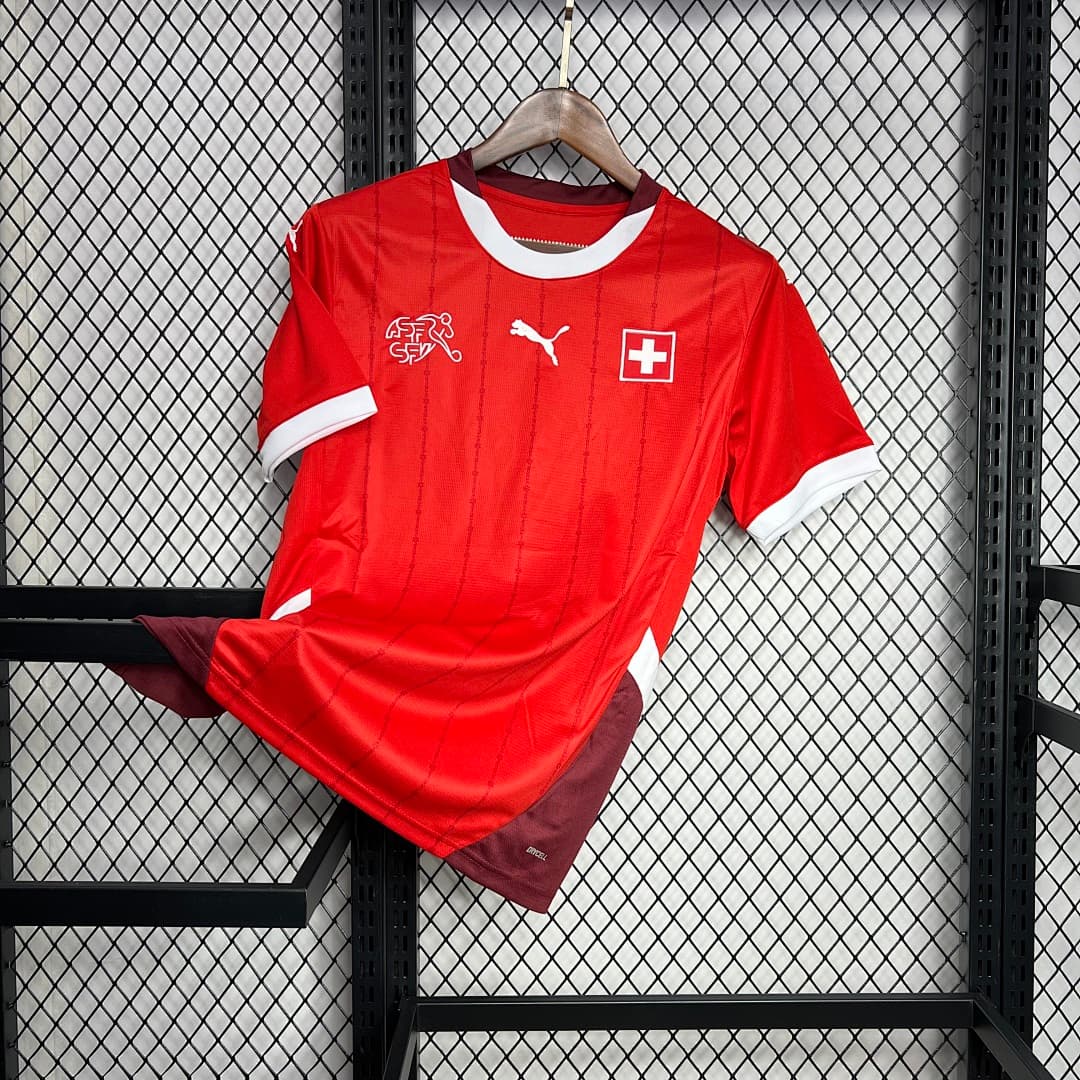 Switzerland 2024-2025 Euro Maillot Domicile miniature 5