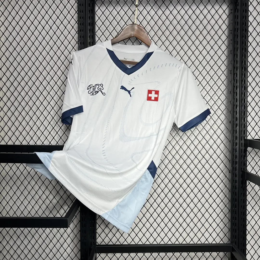 Switzerland 2024-2025 Euro Maillot Extérieur