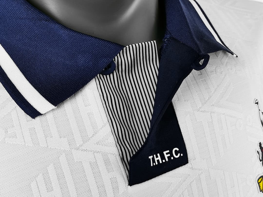 Tottenham Maillot Domicile Retro 1990 miniature 7