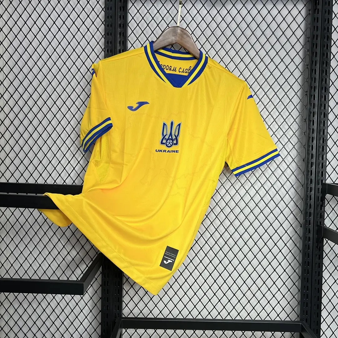 Ukraine 2024-2025 Euro Maillot Domicile