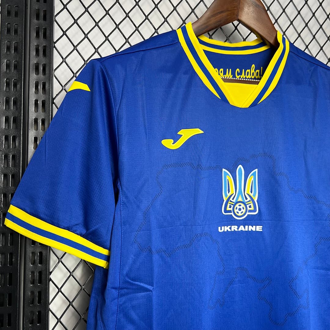 Ukraine 2024-2025 Euro Maillot Extérieur miniature 3