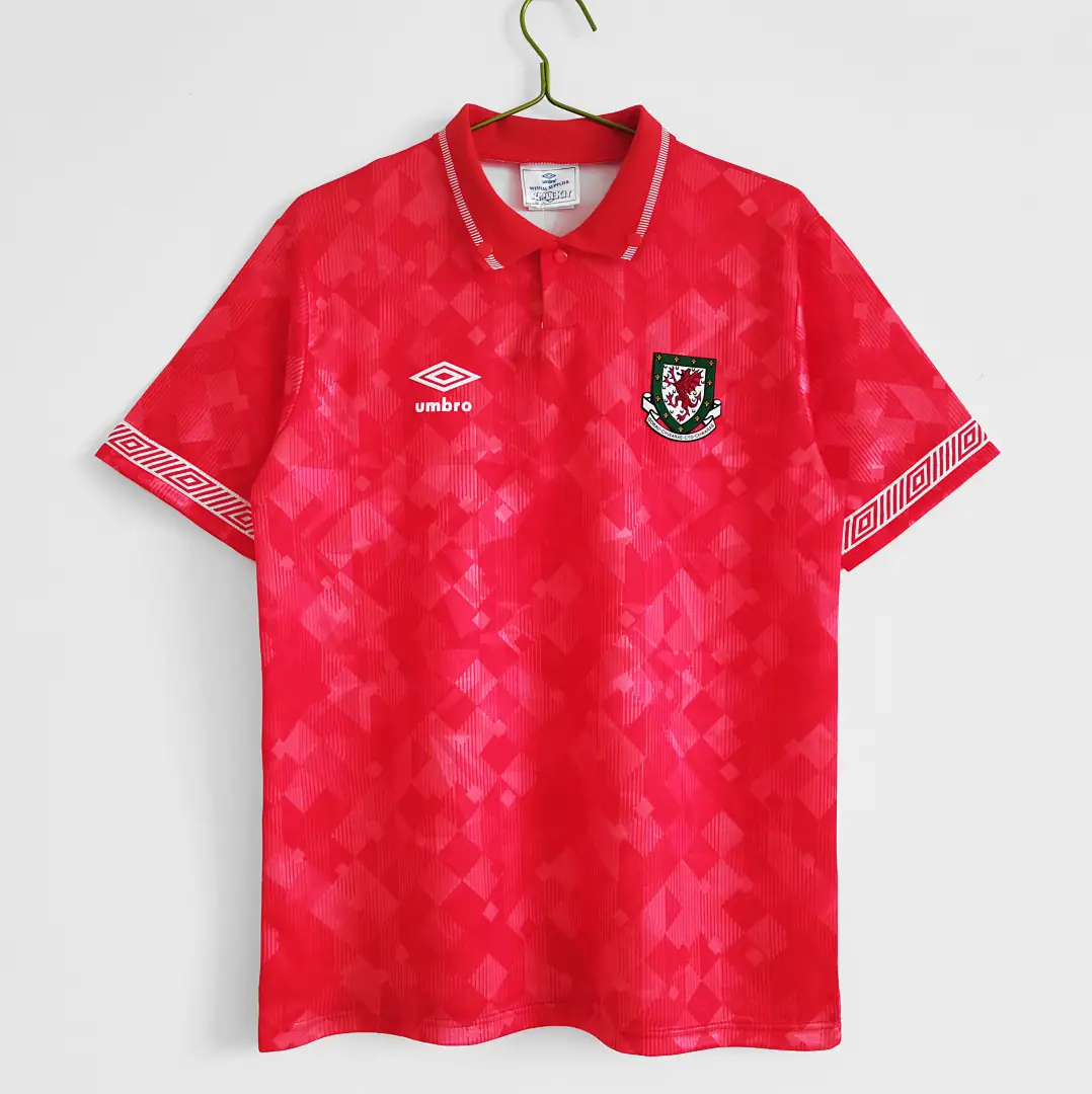 Wales Maillot Domicile Retro 1990-1992