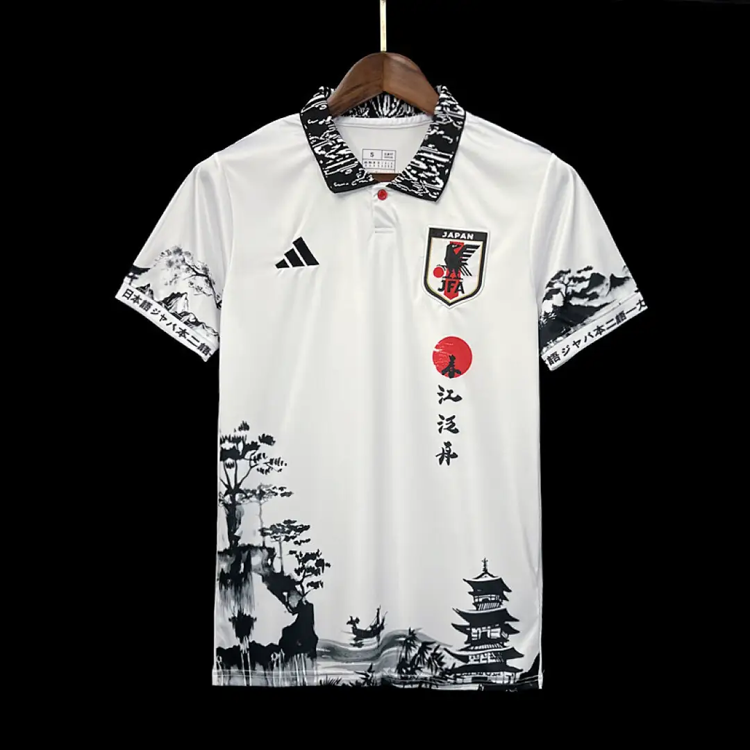 2324 Japanese Ink Landscape Painting Plate S Xxl Maillot Domicile
