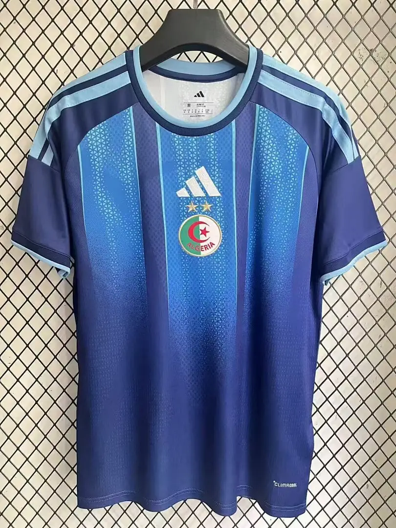 2526 Algerian Sea Blue Sizes S Xxxxl Maillot Domicile