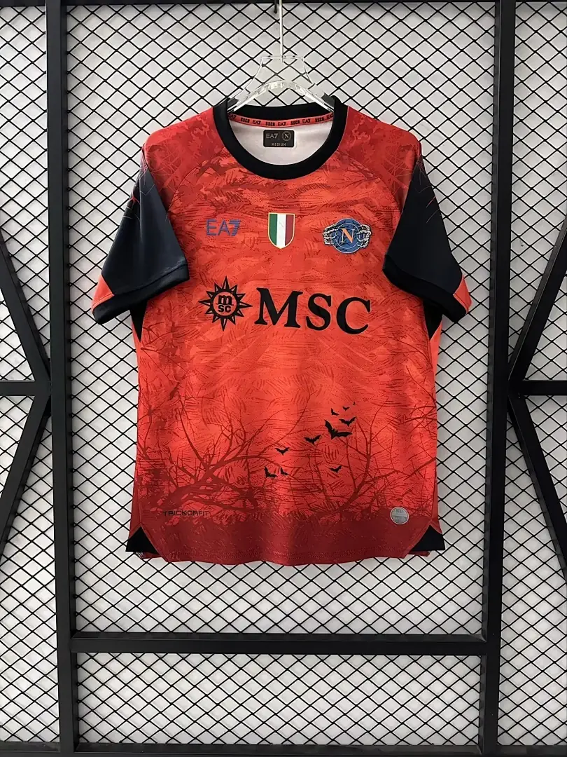 2526 Naples Halloween Fluorescent Edition Orange S Xxxxl Maillot Domicile