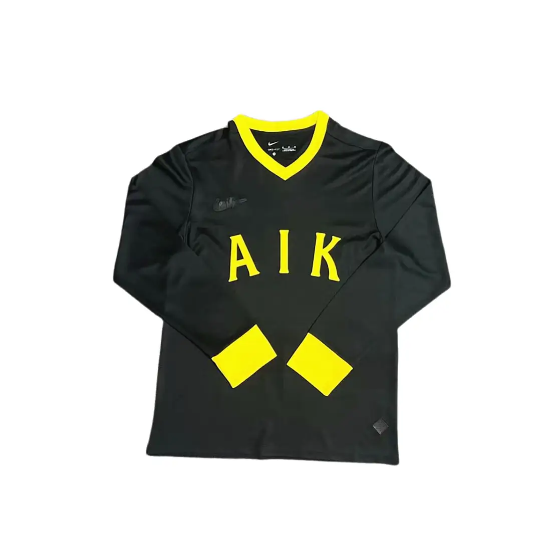 Aik Stockholm 2024-2025 Black Special Edition Long Sleeves Maillot Domicile Manches Longues Edition Speciale