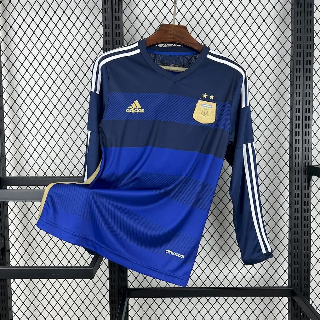 Argentine Maillot Extérieur Manches Longues Retro 2014