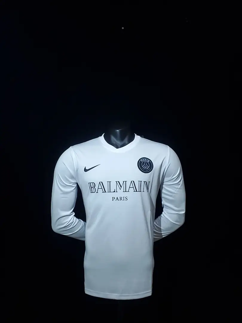 Balenciaga Joint Edition Long Sleeve White S 2Xl Maillot Domicile Manches Longues 2020-2021