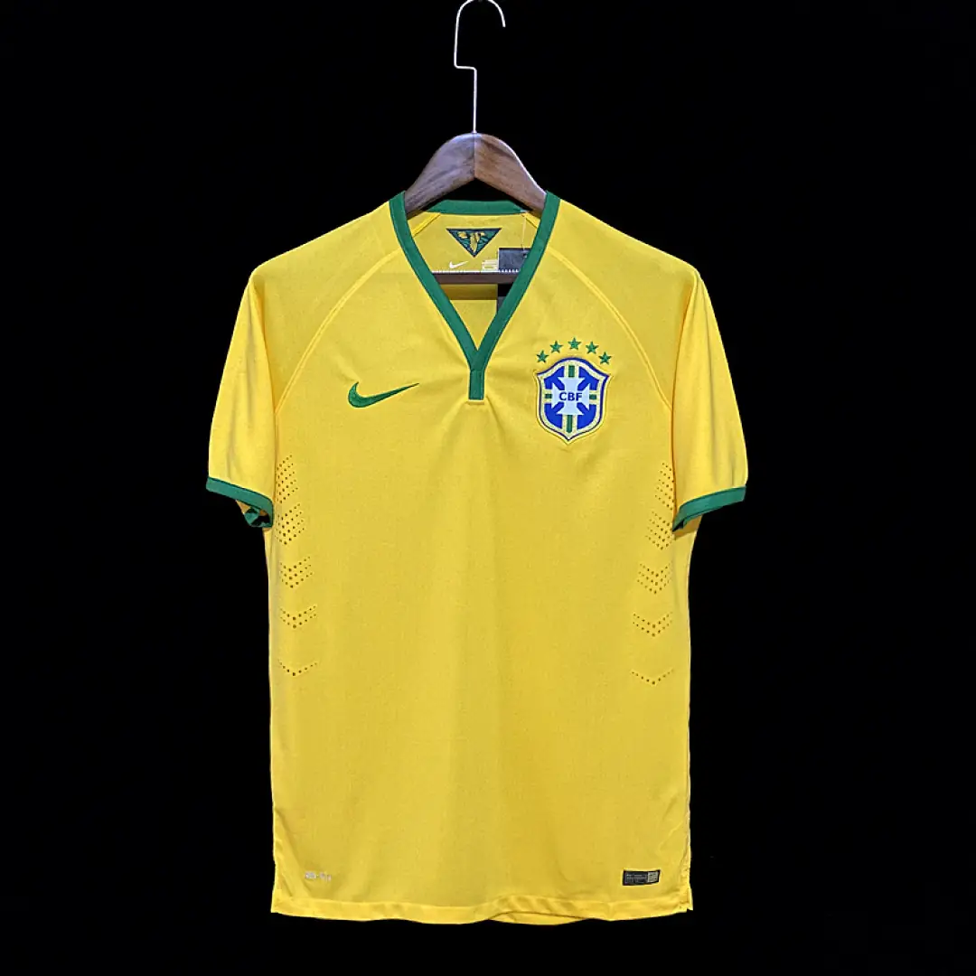 Bresil Maillot Domicile Retro 2014
