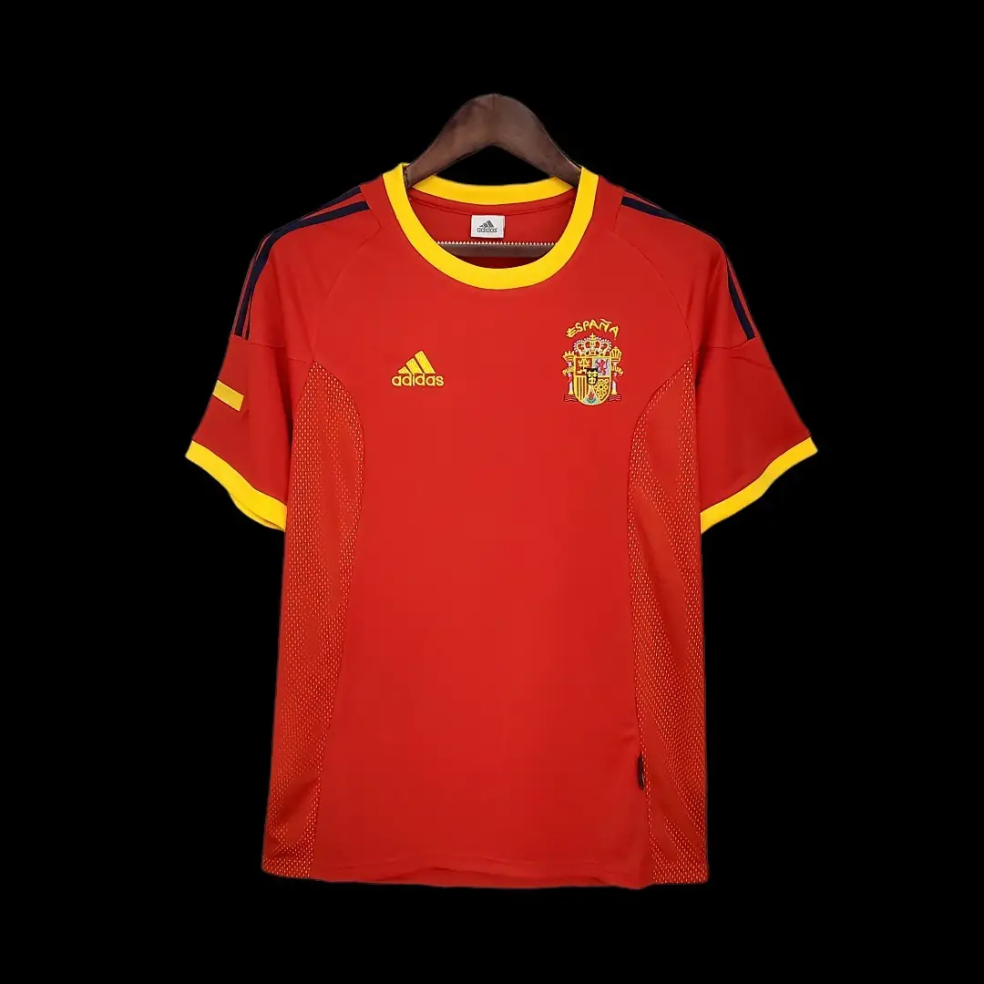 Espagne Maillot Domicile Retro 2002