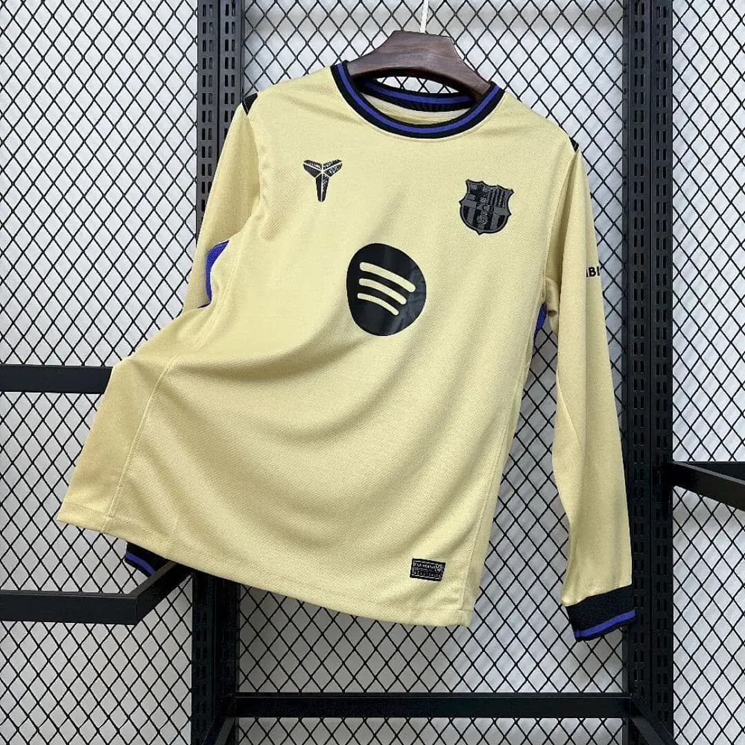 FC Barcelone Maillot Extérieur Manches Longues 2025-2026
