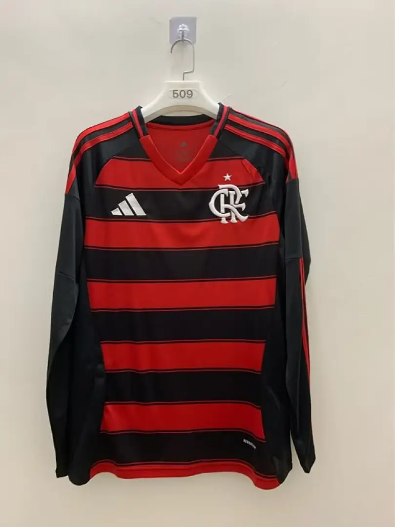 Flamenco Main Long Sleeve S Xxxl Maillot Domicile Manches Longues 2025-2026