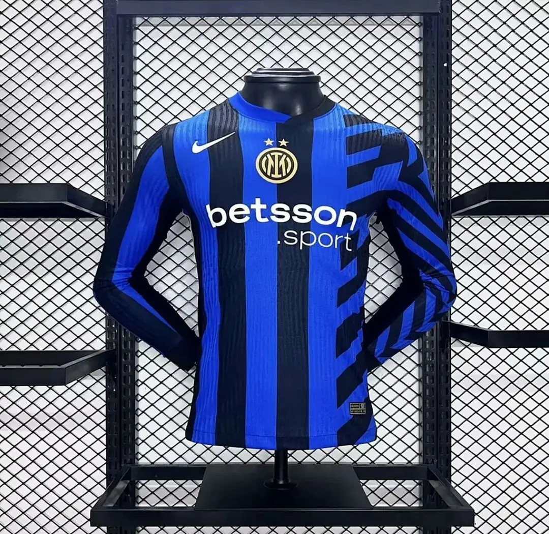 Inter Milan Maillot Domicile Version Joueur Manches Longues
