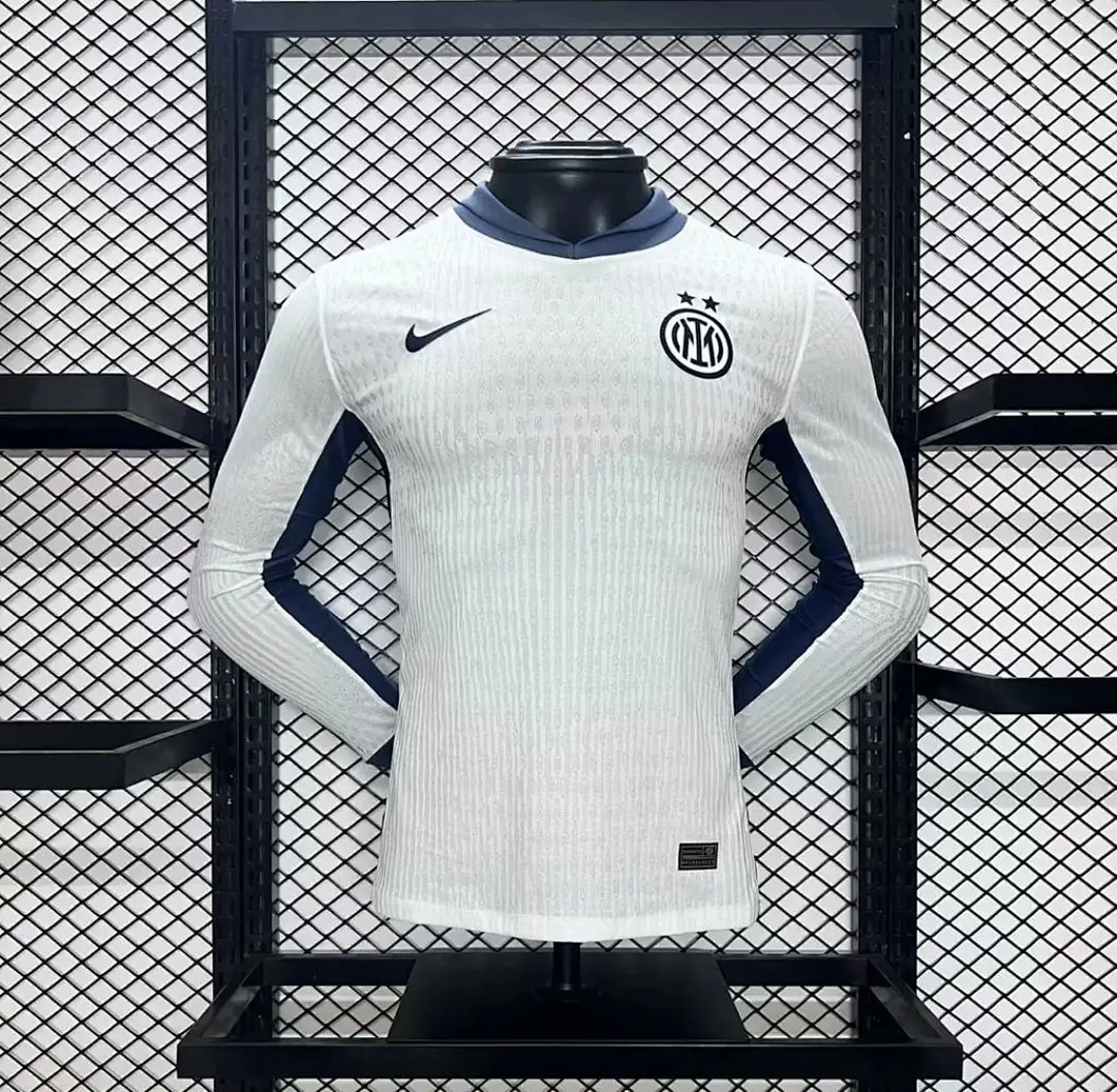 Inter Milan Maillot Extérieur Version Joueur Manches Longues