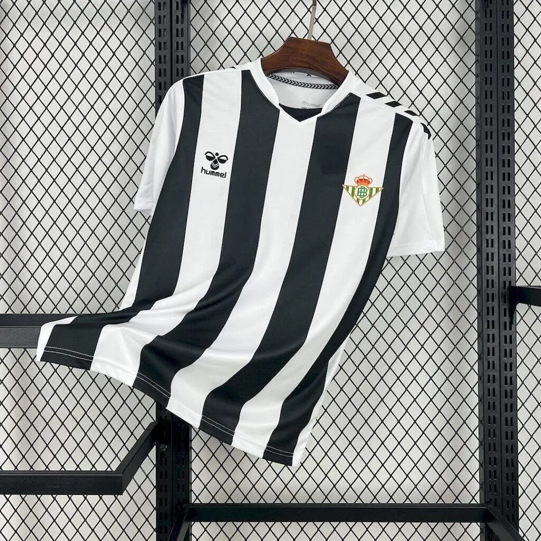 Real Betis 2025-2026 Black And White Special Edition Maillot Domicile Edition Speciale