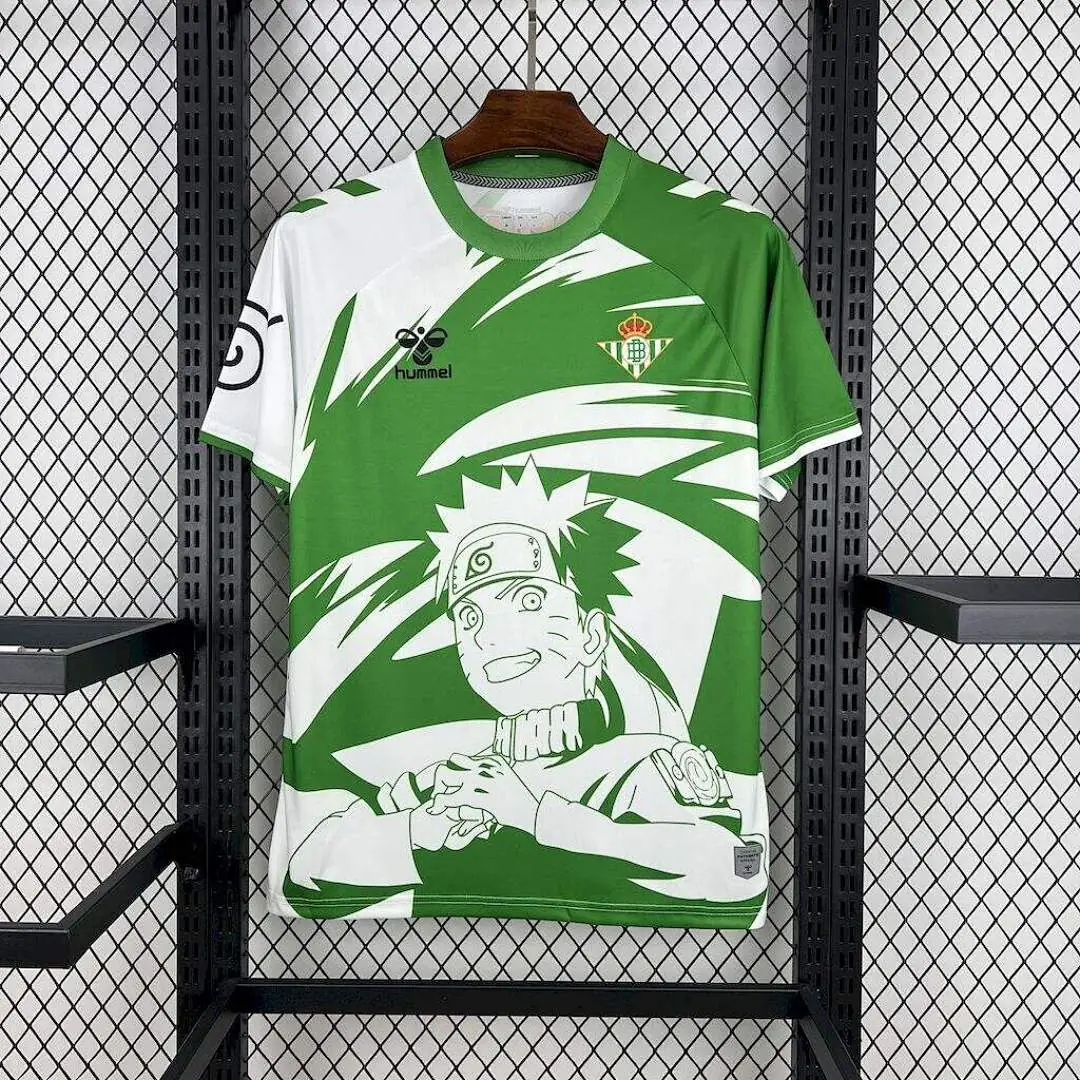Real Betis 2025-2026 Hummel X Limited Edition Naruto Maillot Domicile