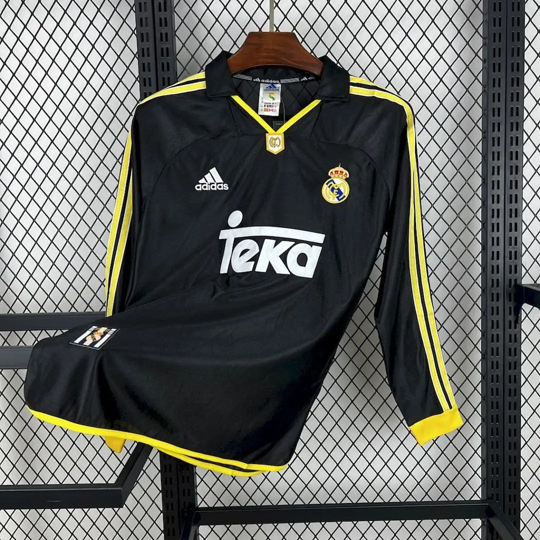 Real Madrid Maillot Extérieur Manches Longues Retro