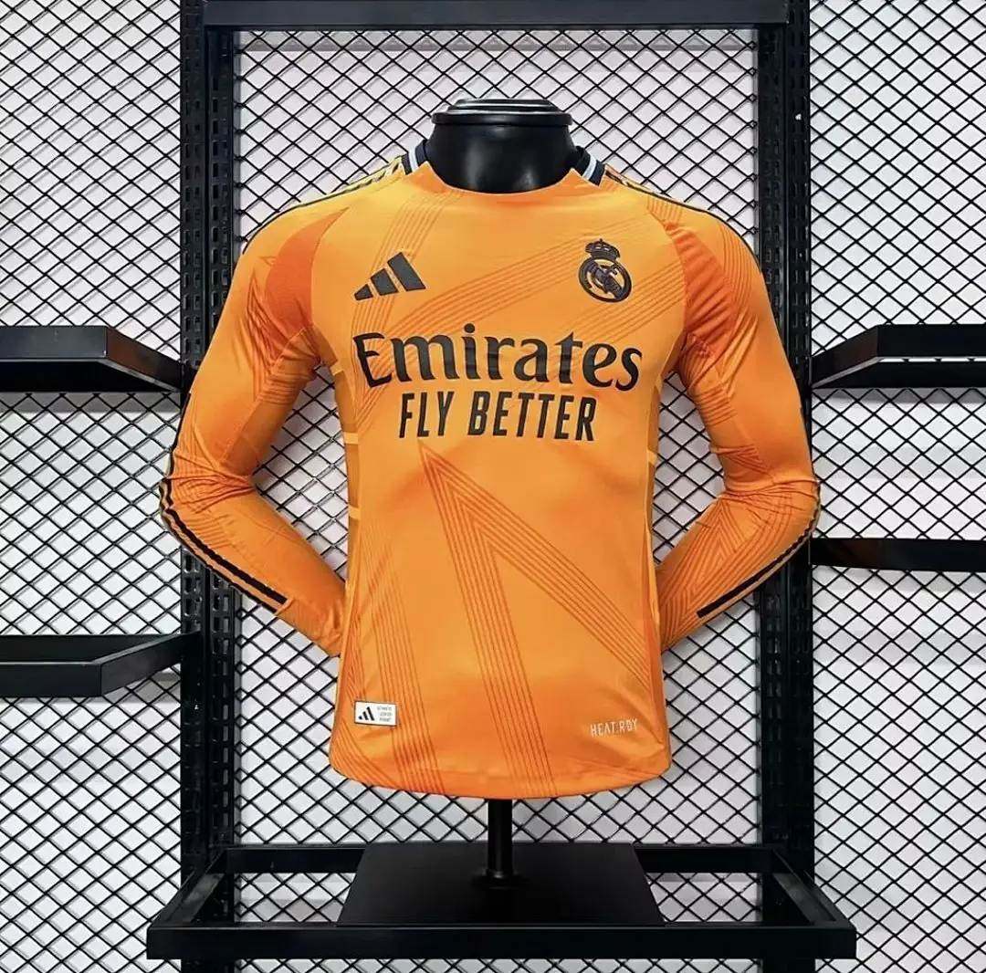 Real Madrid Maillot Extérieur Version Joueur Manches Longues