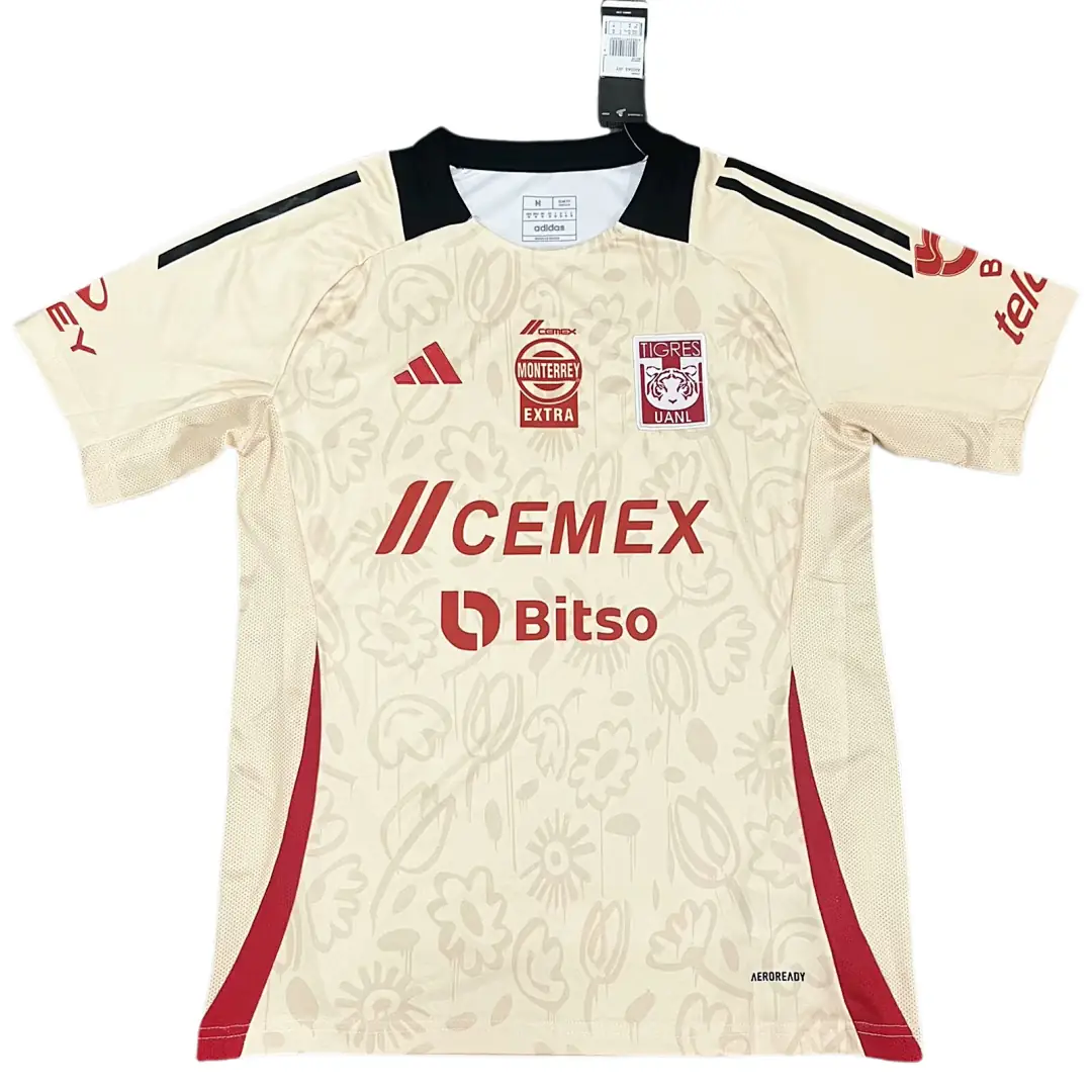 Tigres Uanl 202425 Yellow Commemorative Edition Maillot Domicile Edition Speciale