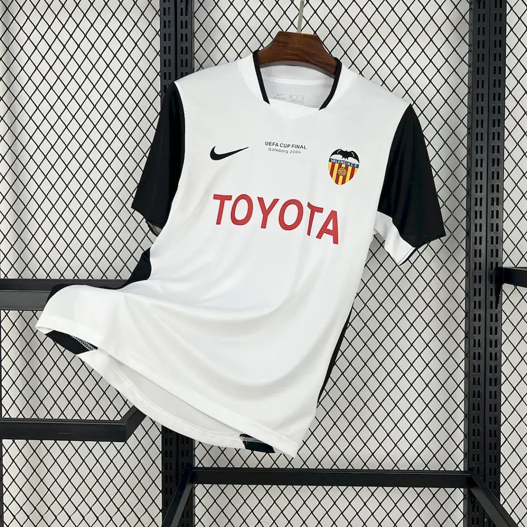 Valencia Cf 200304 Uefa Cup Final Maillot Domicile Retro