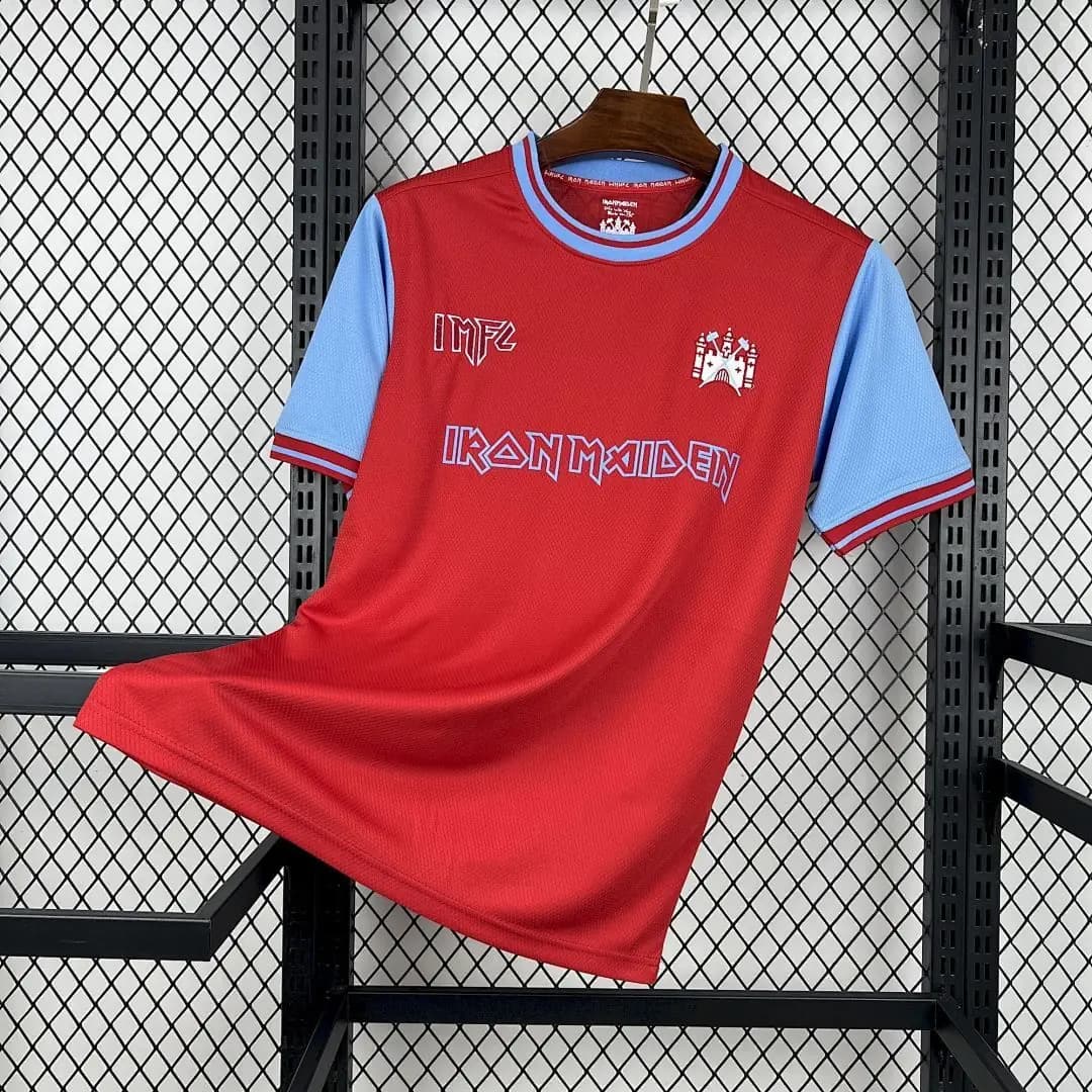 West Ham United X Iron Maiden 50Th Anniversary Maillot Domicile Edition Speciale 2025-2026