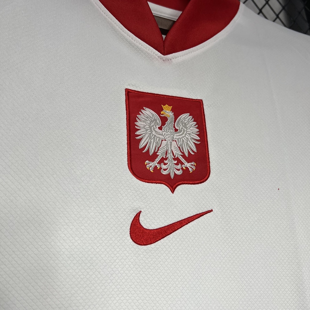 Poland 2024-2025 Euro Maillot Domicile miniature 5