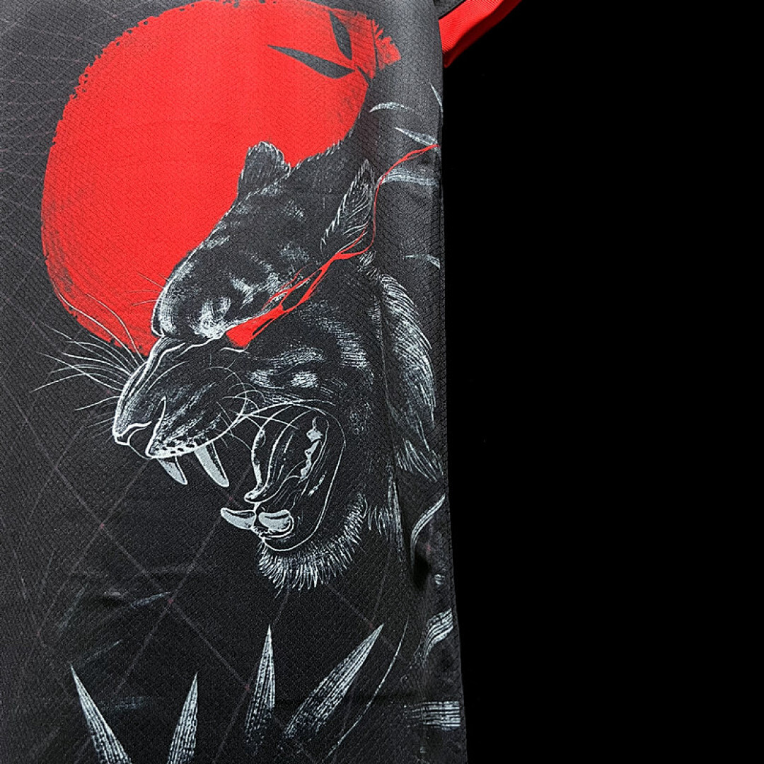 2324 Japanese Black Leopard Head Special Edition S Xxl Maillot Domicile Edition Speciale miniature 3