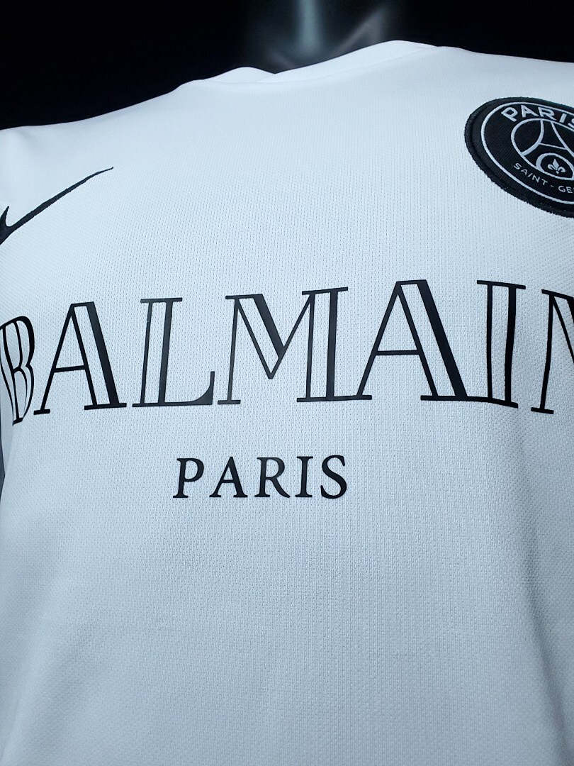 Balenciaga Joint Edition Long Sleeve White S 2Xl Maillot Domicile Manches Longues 2020-2021 miniature 11