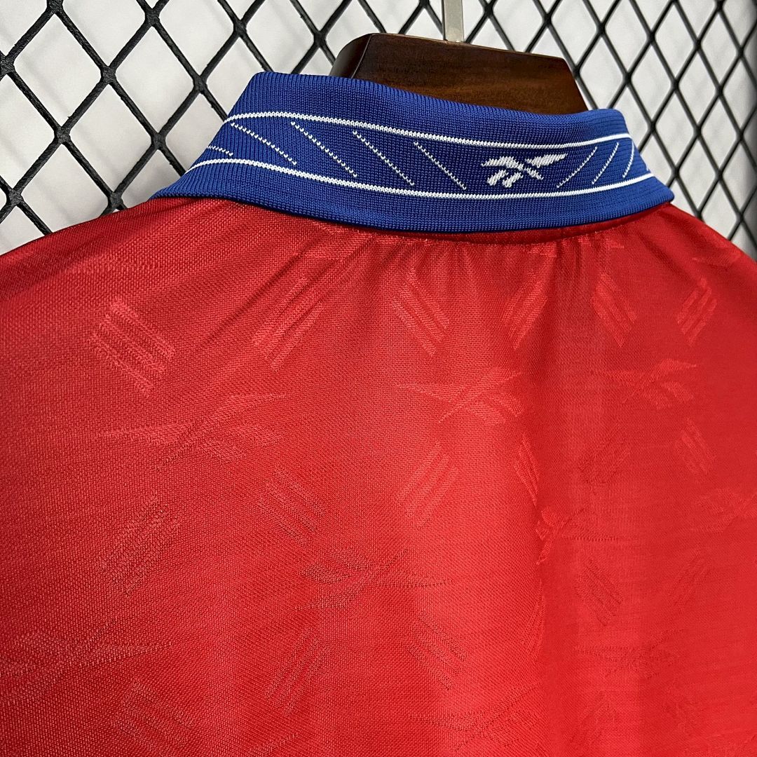 Chile Maillot Domicile Manches Longues Retro 1998 miniature 9