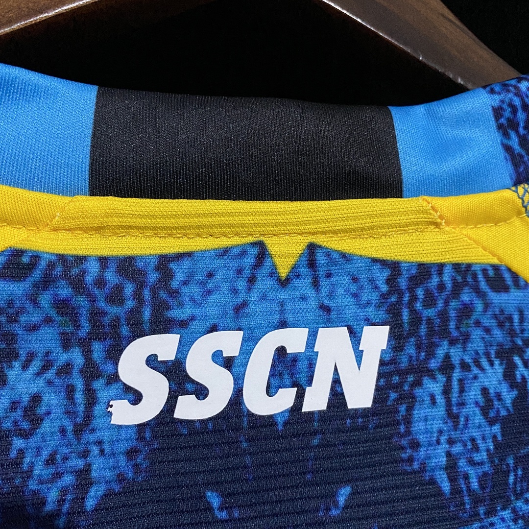 Kappa Marcelo Burlon Naples Joint Edition Yellow S 2Xl Maillot Domicile miniature 10