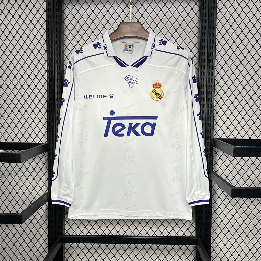 Real Madrid Maillot Domicile Manches Longues Retro